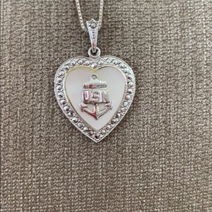 USN heart necklace